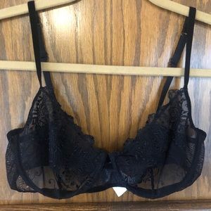 NWOT La Perla black lace bra 34C
